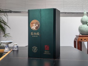 盐城大曲酒 苏鹤楼 双开门酒盒包装生产
