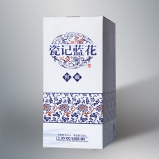 瓷记蓝花普通白版盒